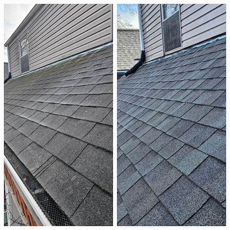 Roof cleaning in st louis stop black streaks before they damage your shingles